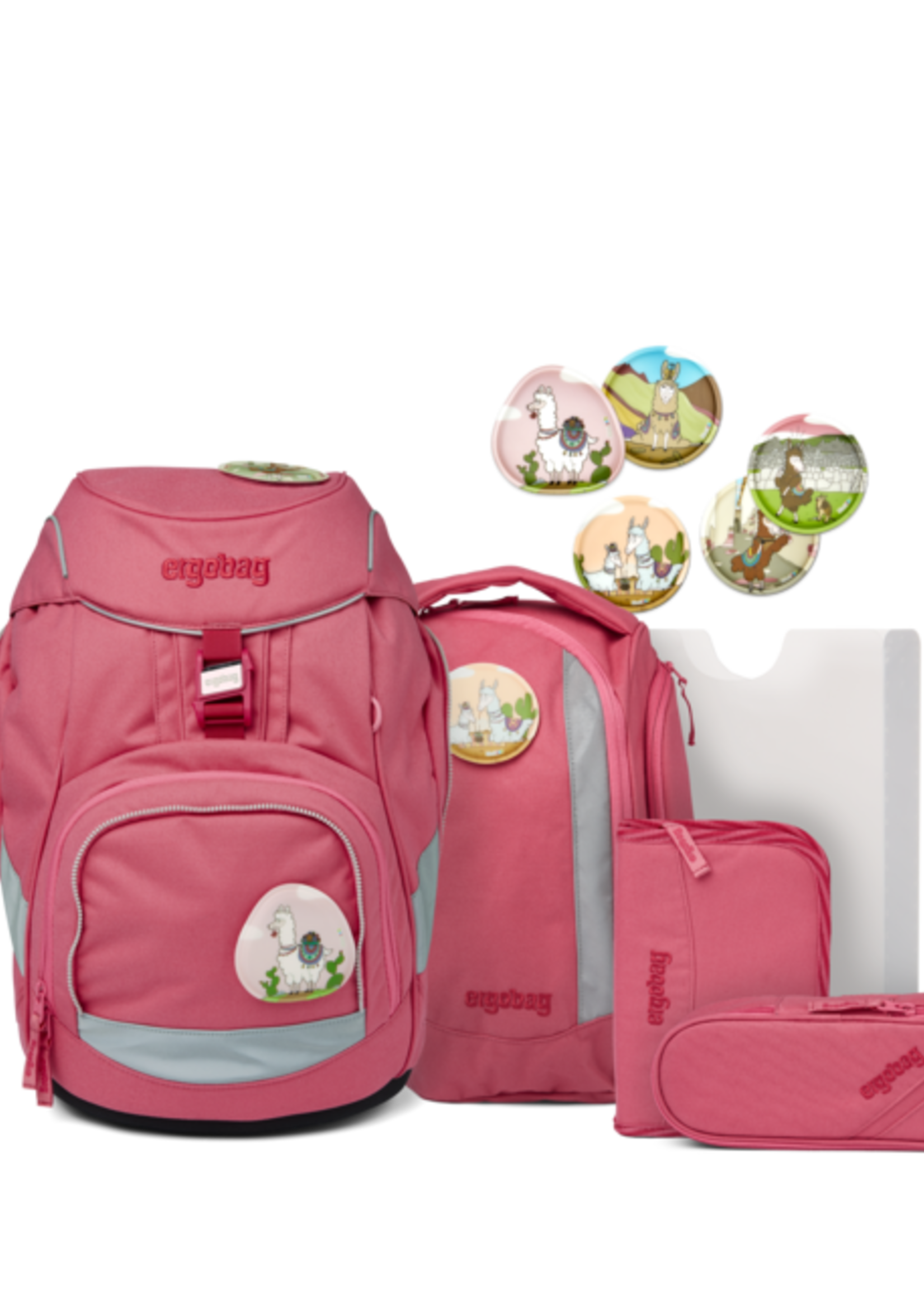 ERGOBAG pack Schulrucksack-Set Lamas