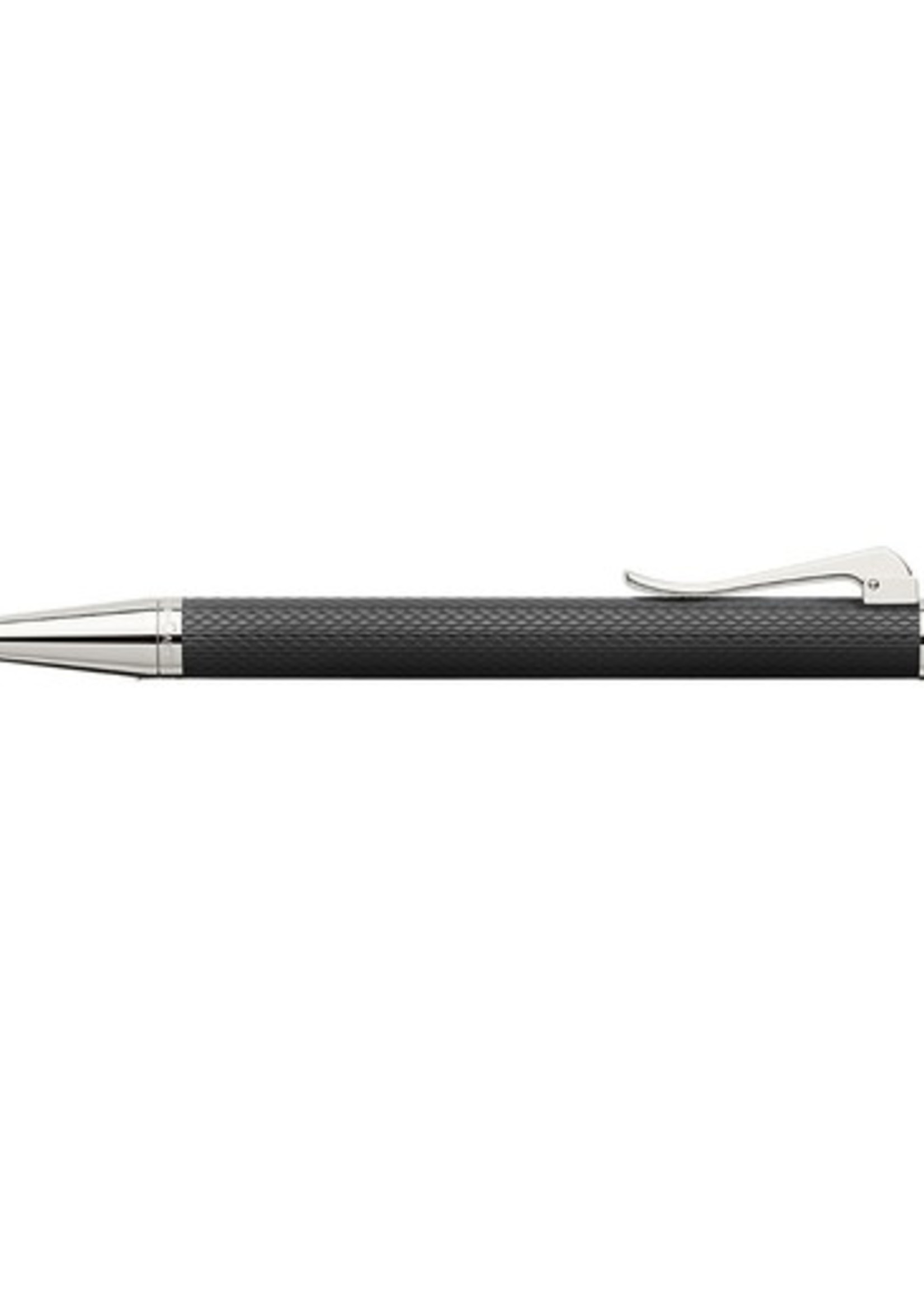 Graf von Faber-Castell Guilloche Kugelschreiber, platiniert schwarz