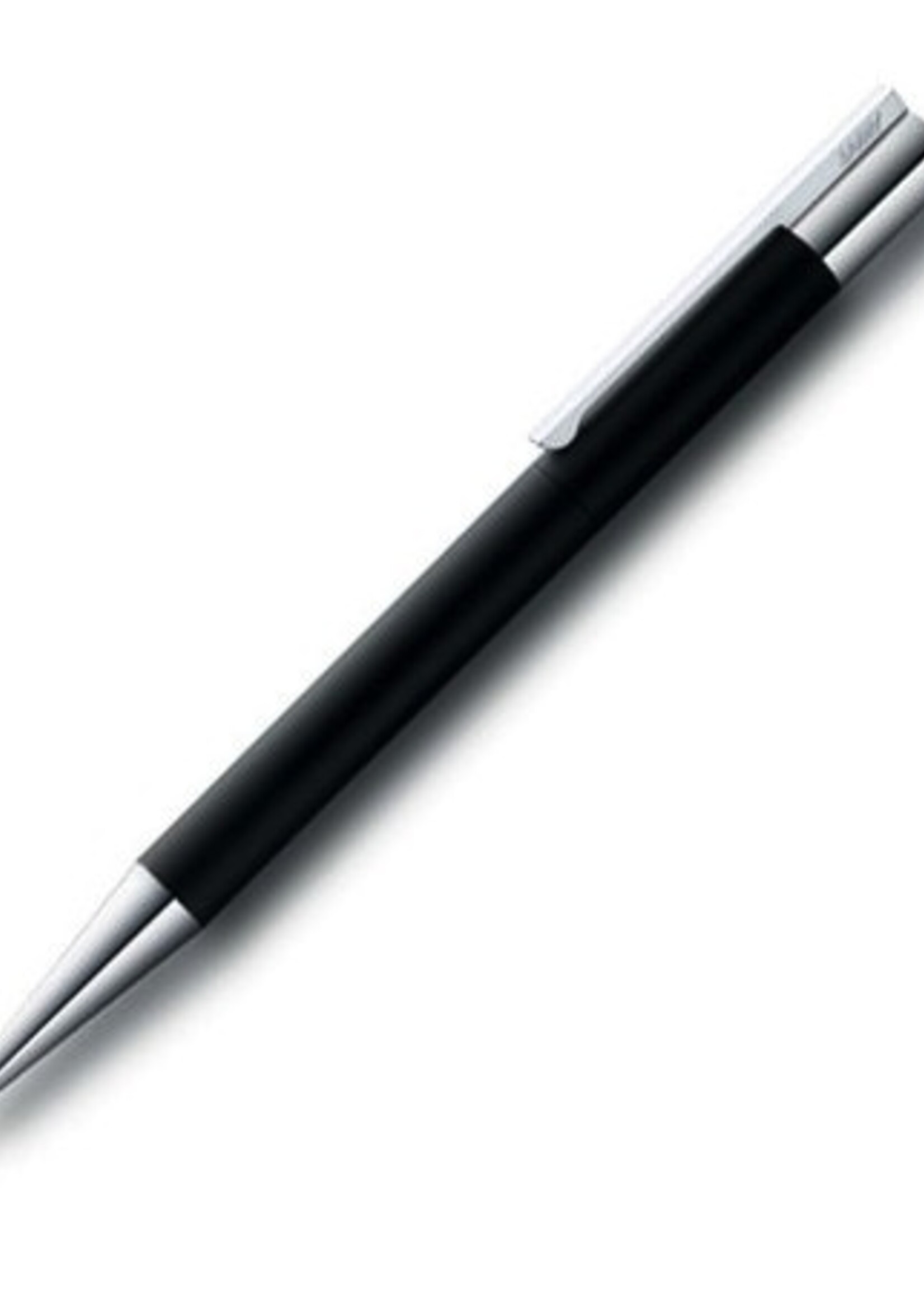 Lamy Schwarzer Kugelschreiber - Edelstahl - Verchromter Clip - Scala Edition