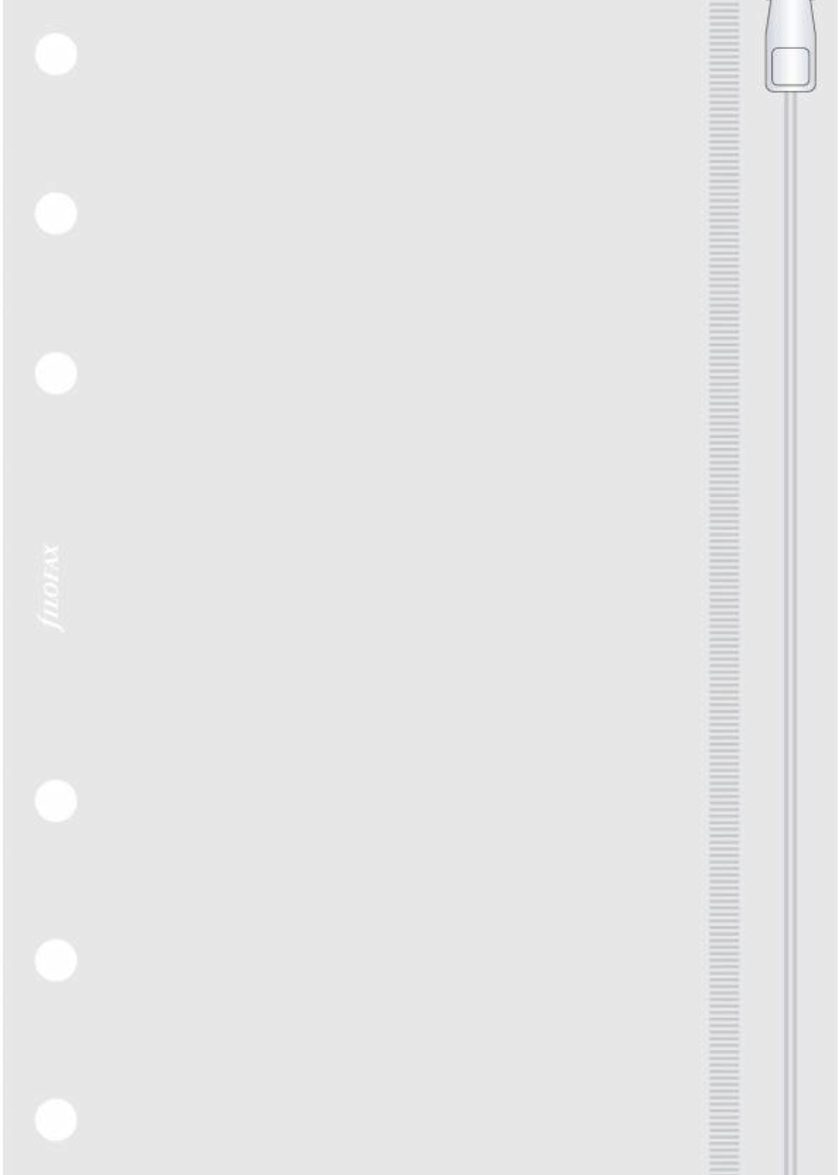 Filofax Filofax Einlage Personal, Sichthülle mit Zipp