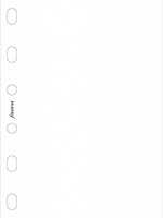 Filofax Einlage Pocket, Papier blanko, weiß
