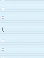 Filofax Einlage Personal, Papier liniert, blau