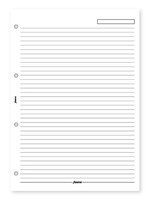 Filofax Einlage A4, Notizblätter, liniert weiß
