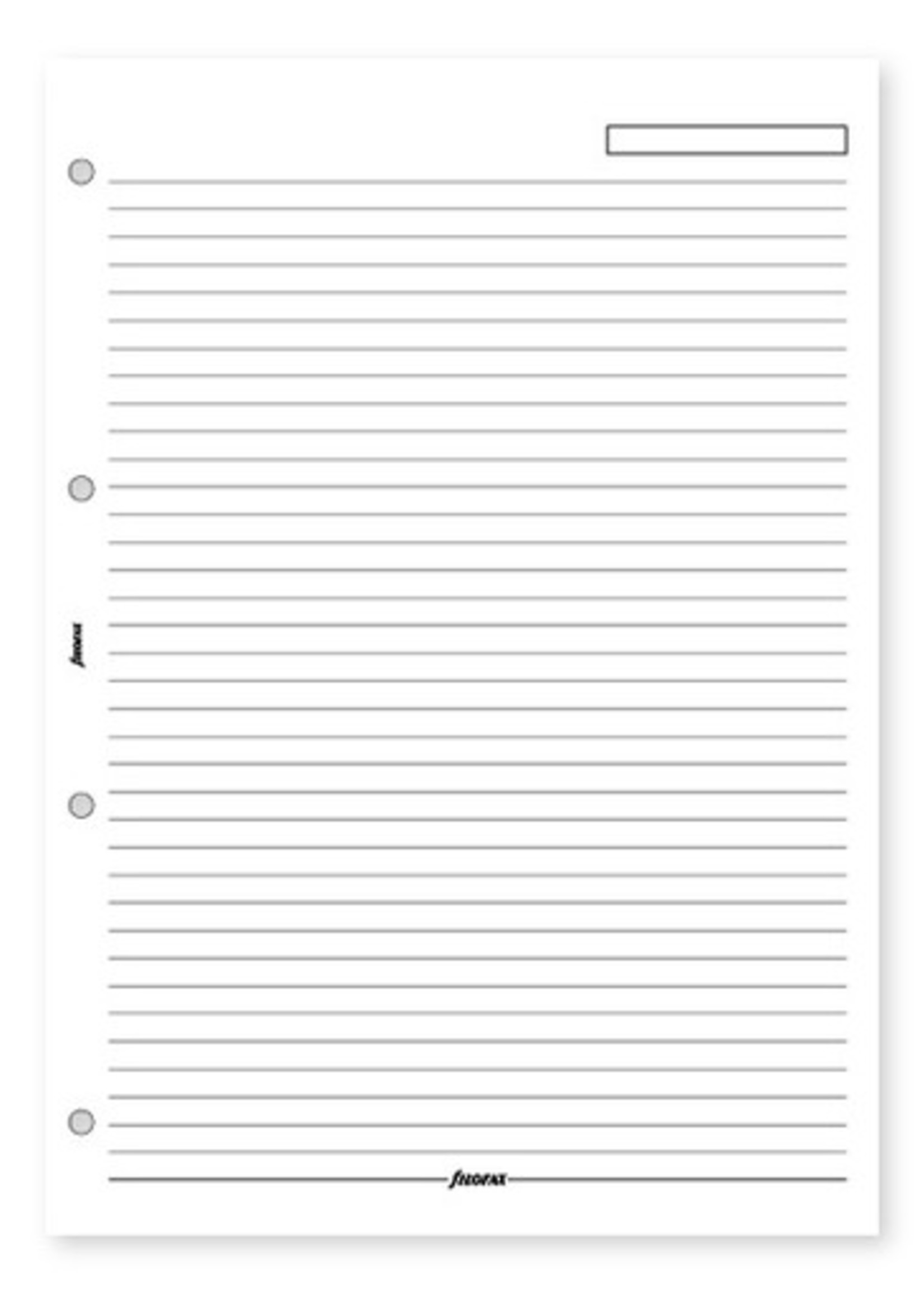 Filofax Filofax Einlage A4, Notizblätter, liniert weiß