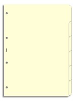 Filofax Einlage A4, Register 6-er blanko, cotton cream
