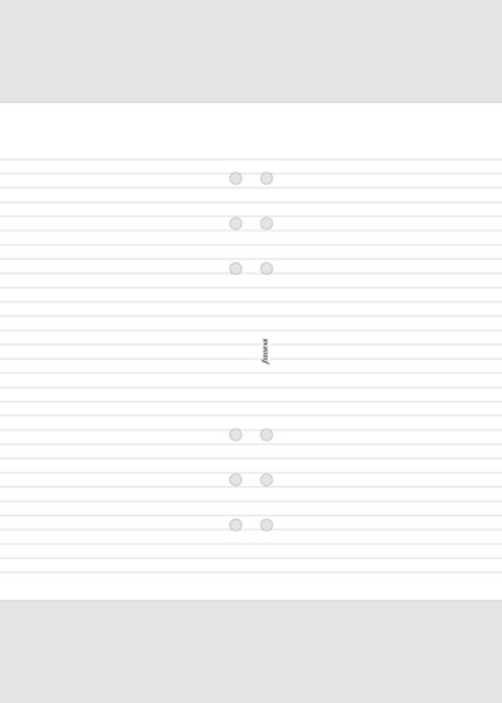 Filofax Notizblock A5, weiß liniert