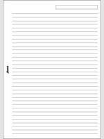 Filofax Einlage A5, Papier liniert, weiß