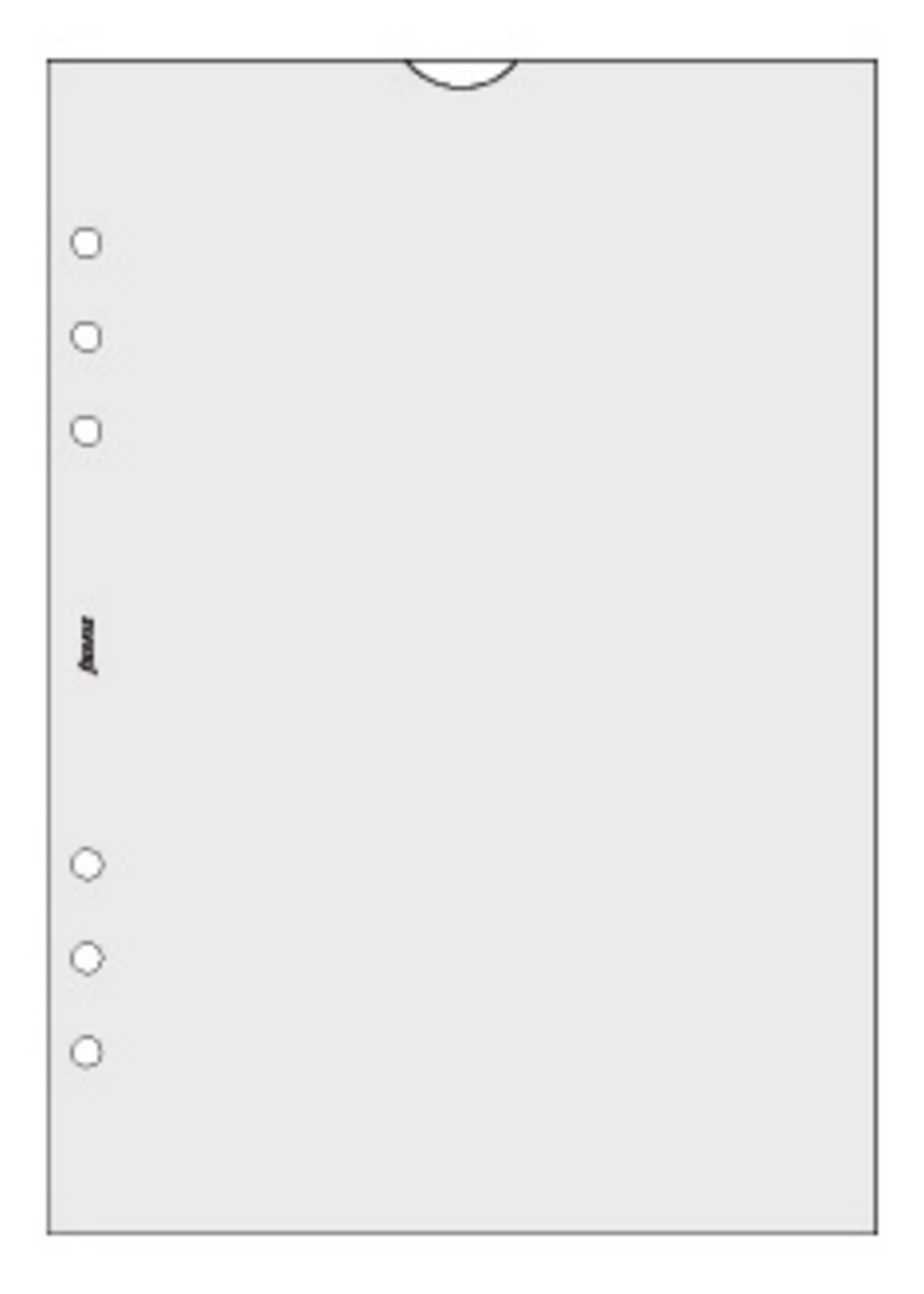 Filofax Filofax Einlage A5, Sichthülle oben offen