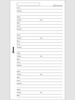 Filofax Einlage Personal, Kontaktliste, deutsch