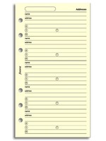 Filofax Einlage Personal, Name/Adr/Tel/E-Mail, 20 Blatt, cotton cream