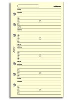 Filofax Filofax Einlage Personal, Name/Adr/Tel/E-Mail, 20 Blatt, cotton cream