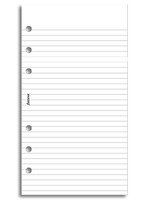 Filofax Notizblock Personal, liniert, weiß
