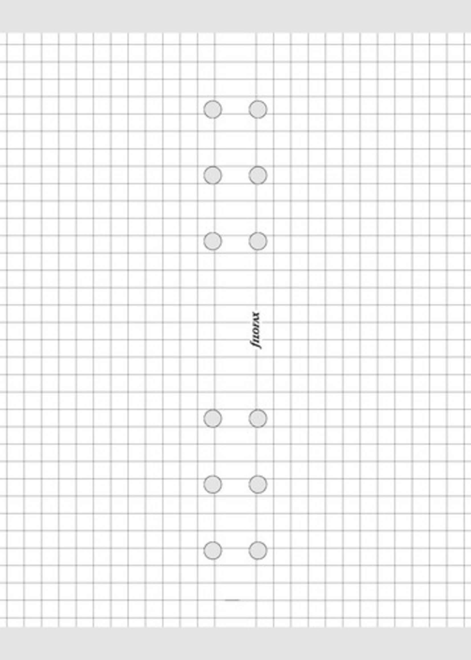 Filofax Filofax Einlage Personal, Papier kariert, 30 Bl., weiß