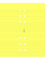 Filofax Einlage Personal, Papier liniert, gelb