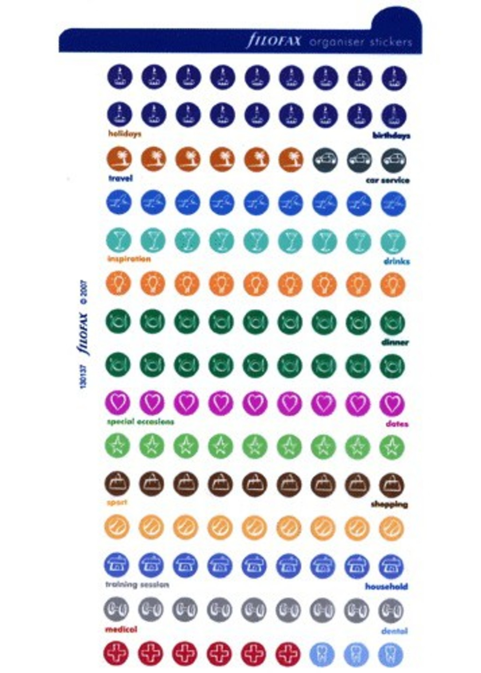 Filofax Filofax Einlage Personal, Stickers, mehrfarbig