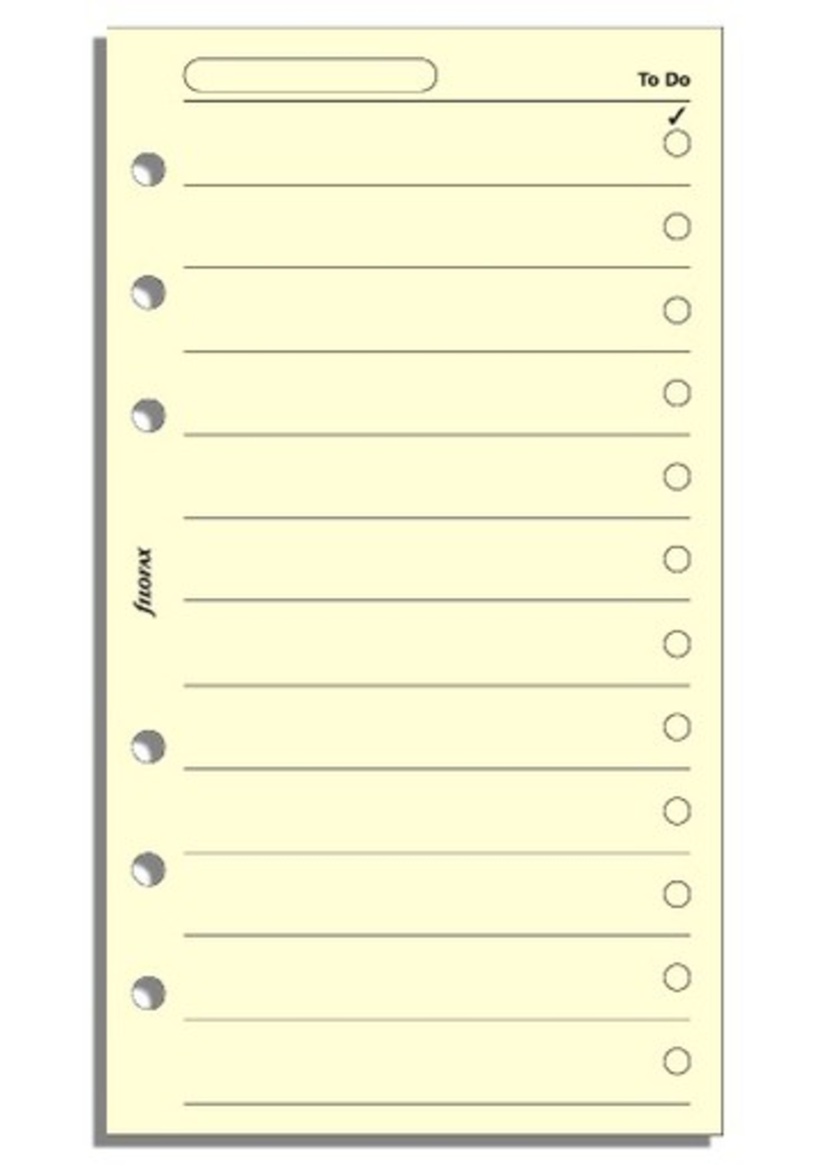 Filofax Filofax Einlage Personal, To-Do-Liste, cotton cream