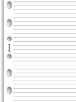 Filofax Einlage Pocket, Papier liniert, 100 Blatt, weiß