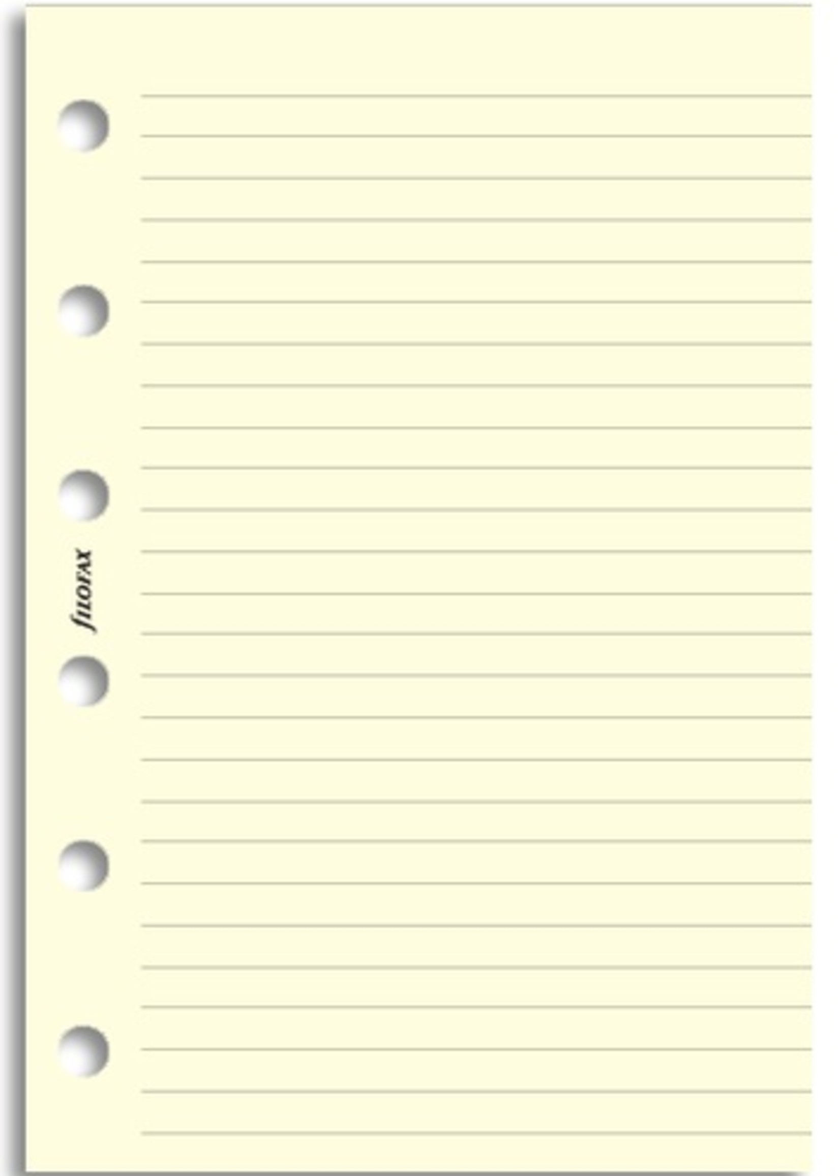 Filofax Einlage Pocket, Papier liniert, Cotton Cream