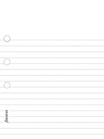 Filofax Einlage Pocket, Papier liniert, weiß