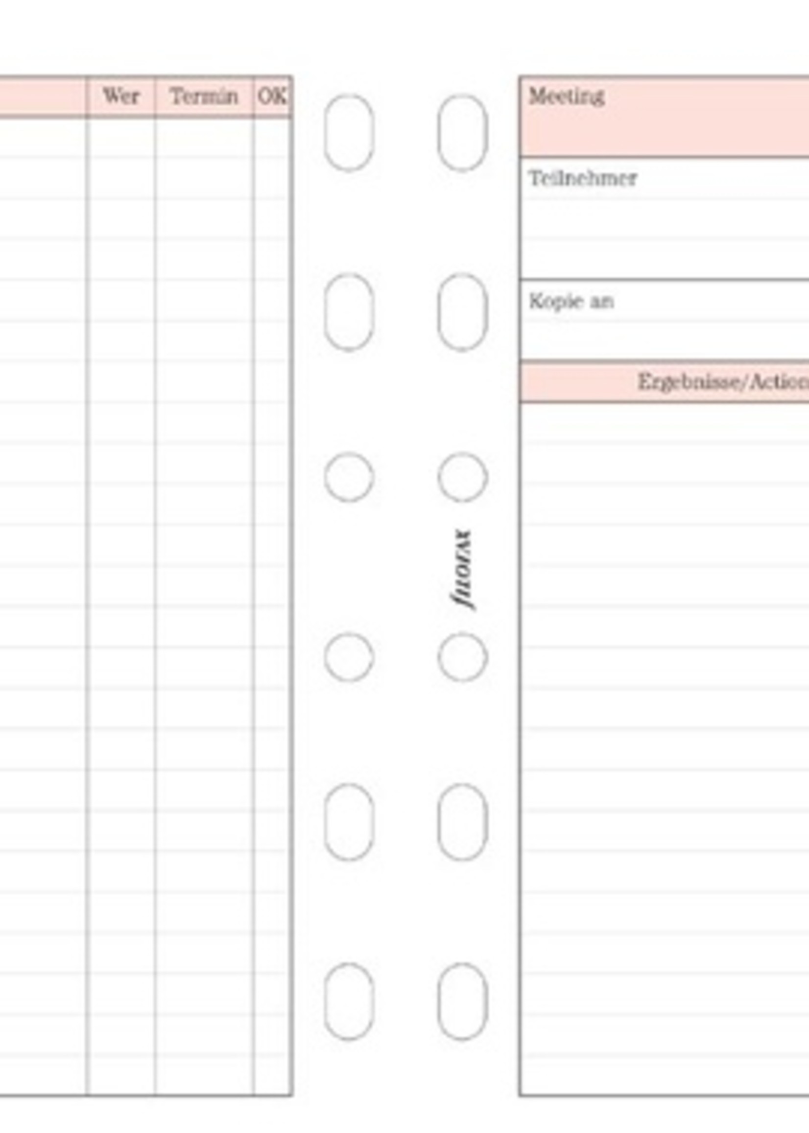 Filofax Filofax Einlage Pocket, Professional Meeting-Notiz