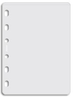 Filofax Einlage Pocket, Sichthülle oben offen