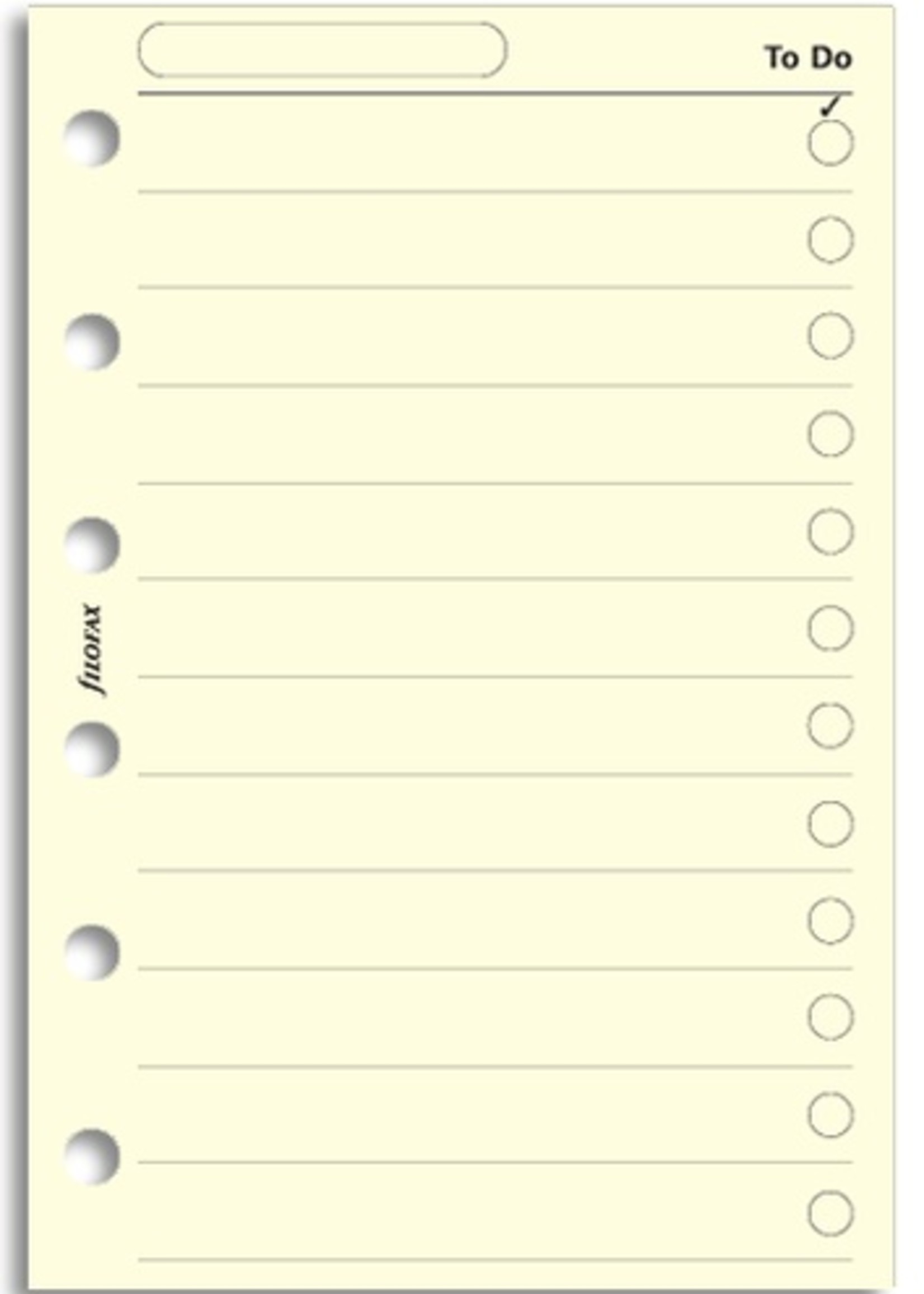 Filofax Filofax Einlage Pocket, To-Do-Liste, cotton cream