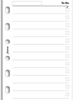 Filofax Einlage Pocket, To-Do-Liste, weiß