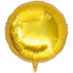 Rico Design Goldener Folienballon rund