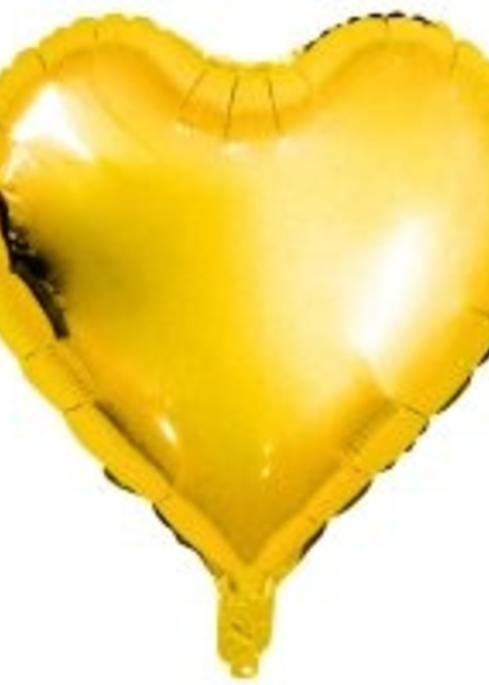 Rico Design Goldener Folienballon "Herz"