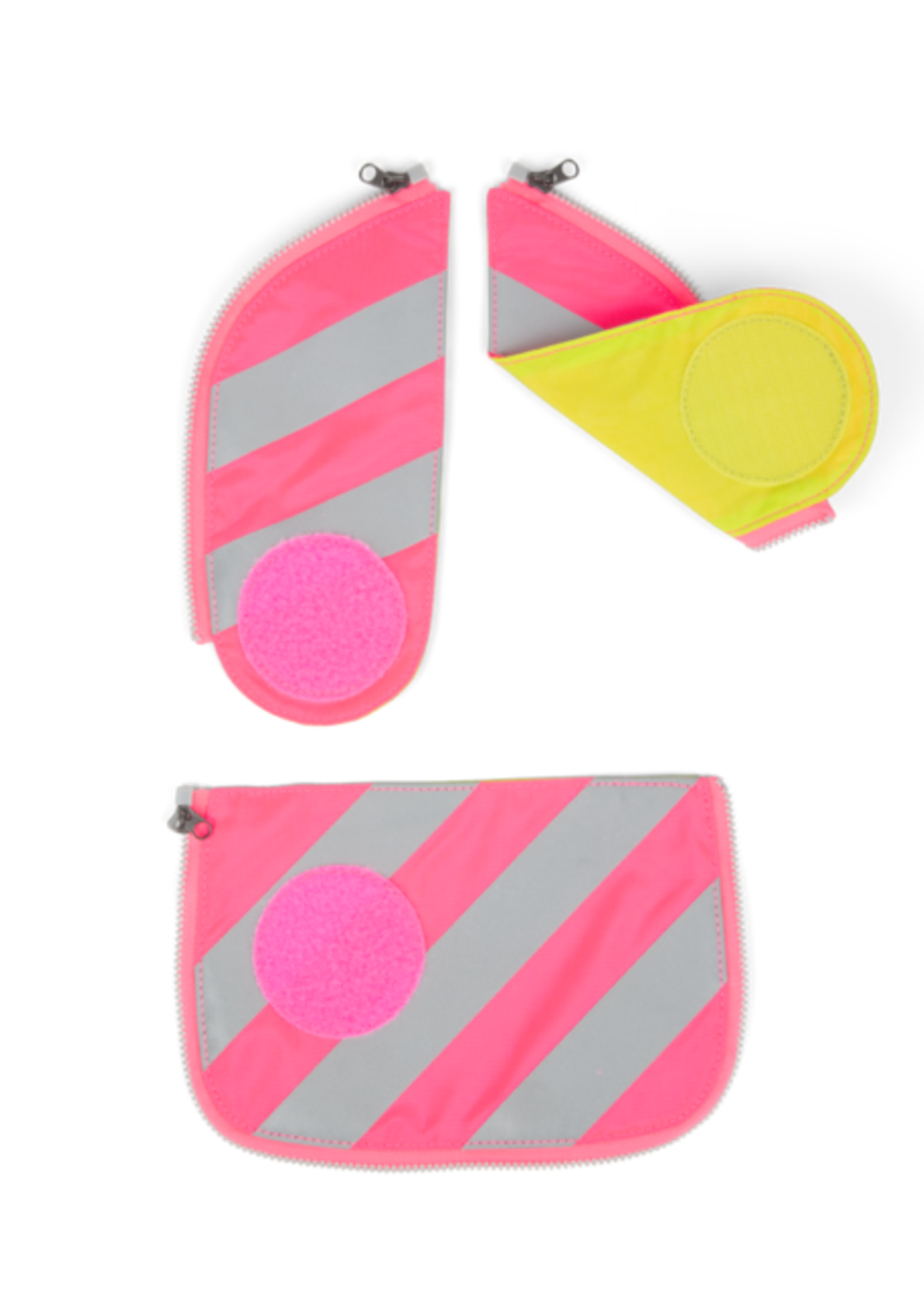 ERGOBAG ergobag Zip-Sets mit Reflektorstreifen pink