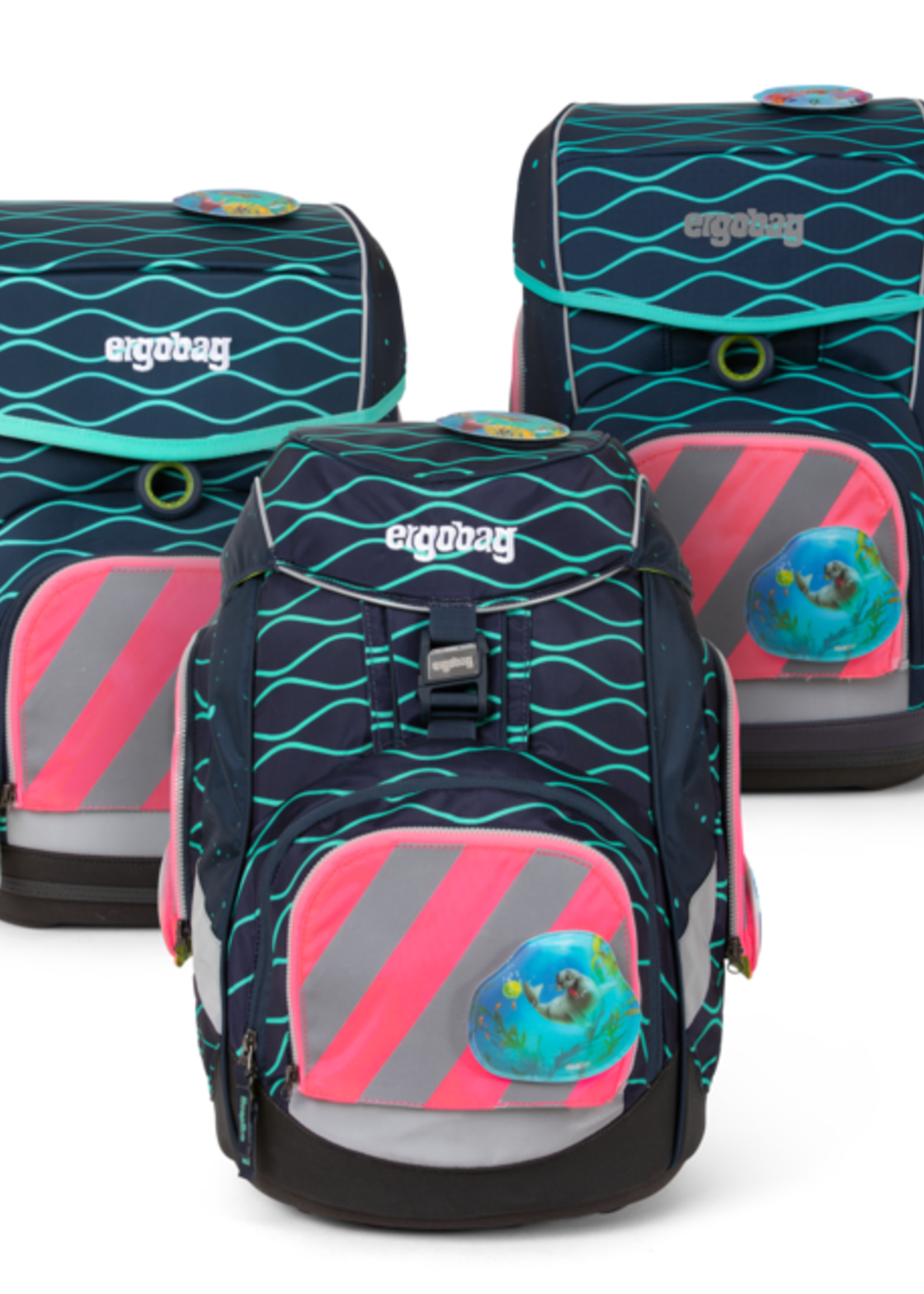 ERGOBAG ergobag Zip-Sets mit Reflektorstreifen pink