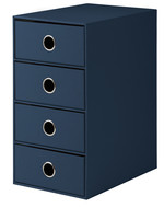Rössler SOHO Schubladenbox | 4x A5 | 3cm navy