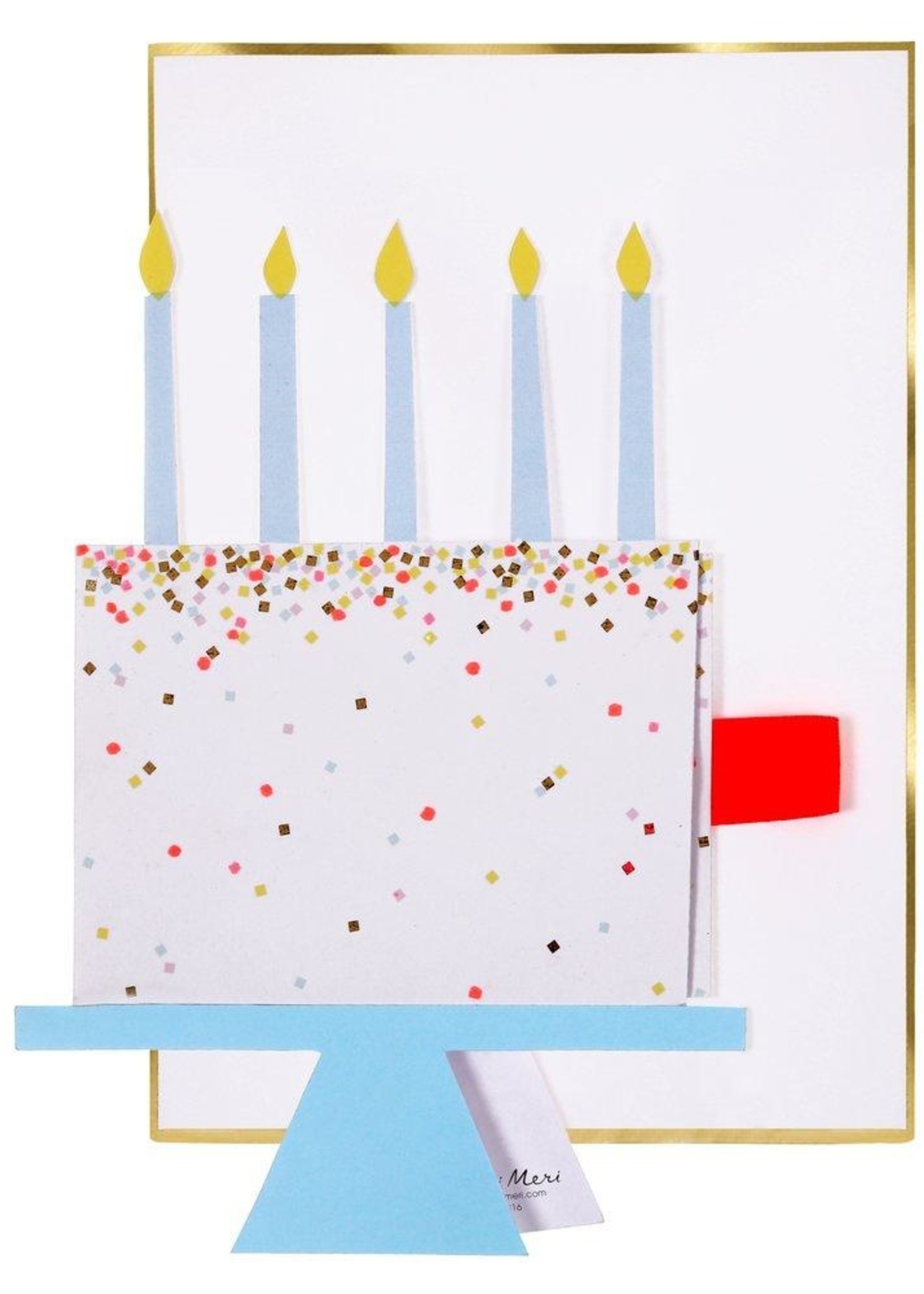 MERI MERI Cake Slice Stand-up Card