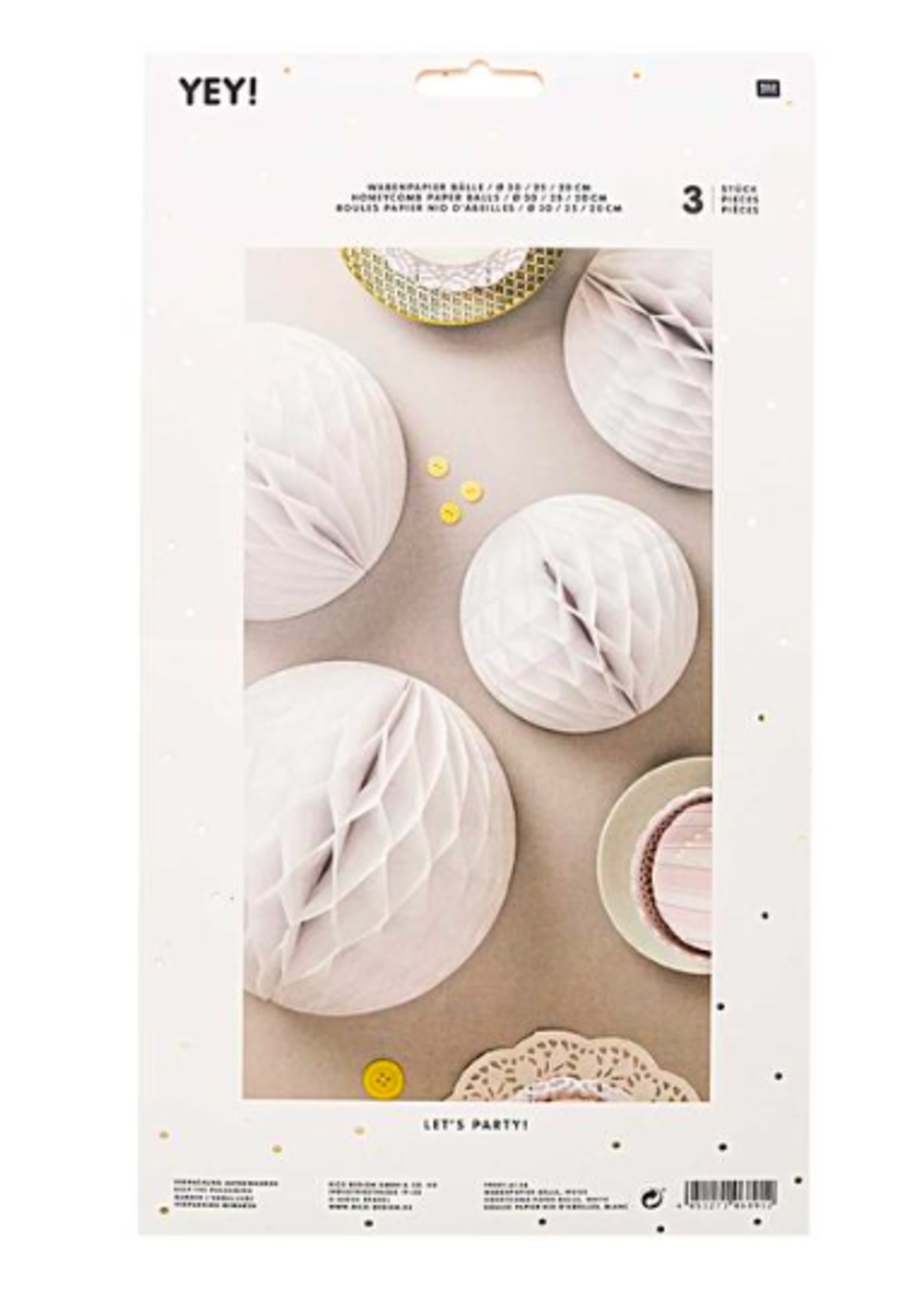 Rico Design WABENPAPIER BAELLE,WEIS, FSC M