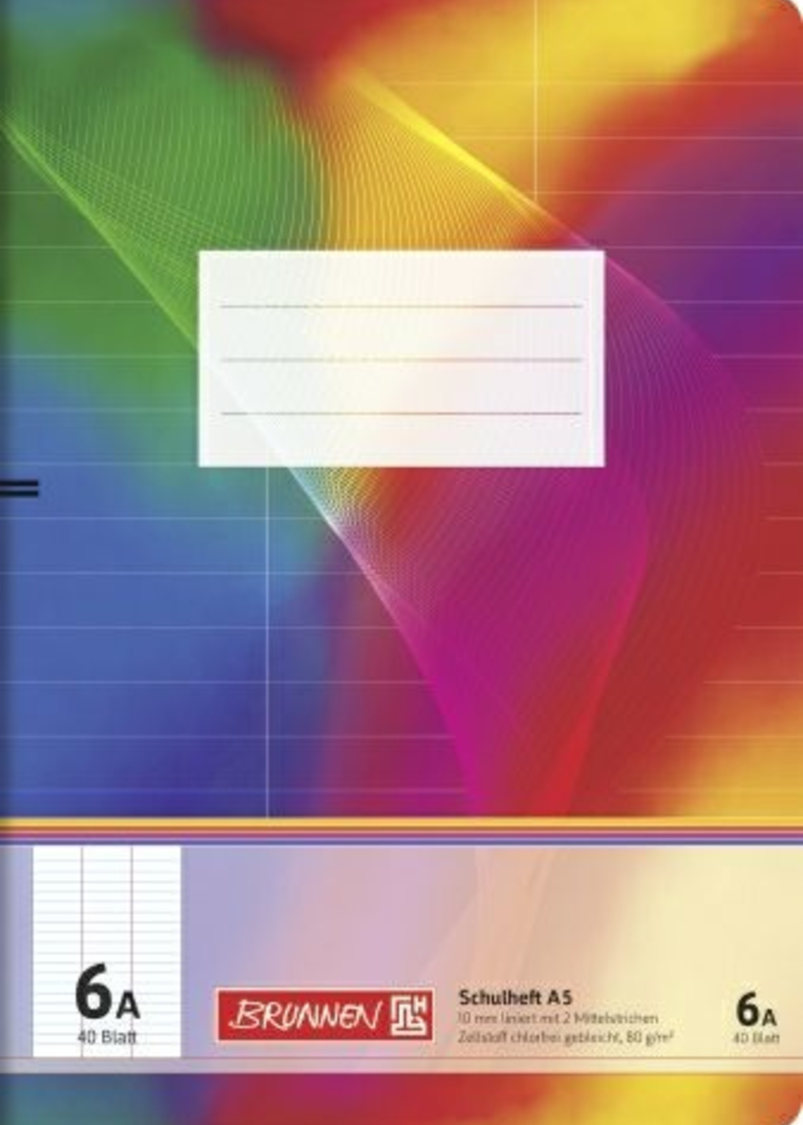 Brunnen Schulheft A5 Lin. 6A 40Bl