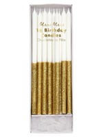 Meri Meri Gold Glitter Candles