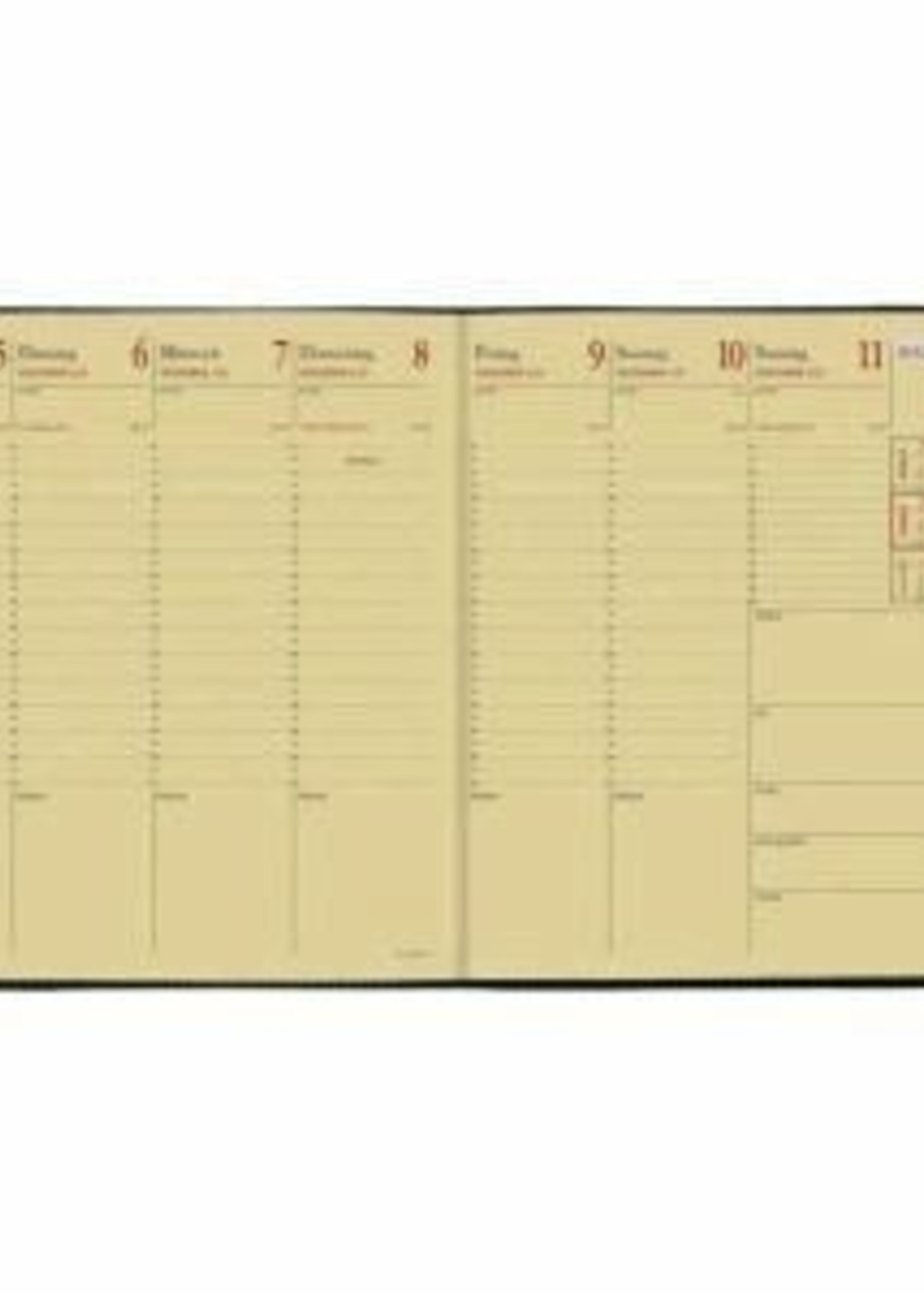 Quo Vadis EXECUTIF CLUB Kalender kirschrot 16x16 1W/2S