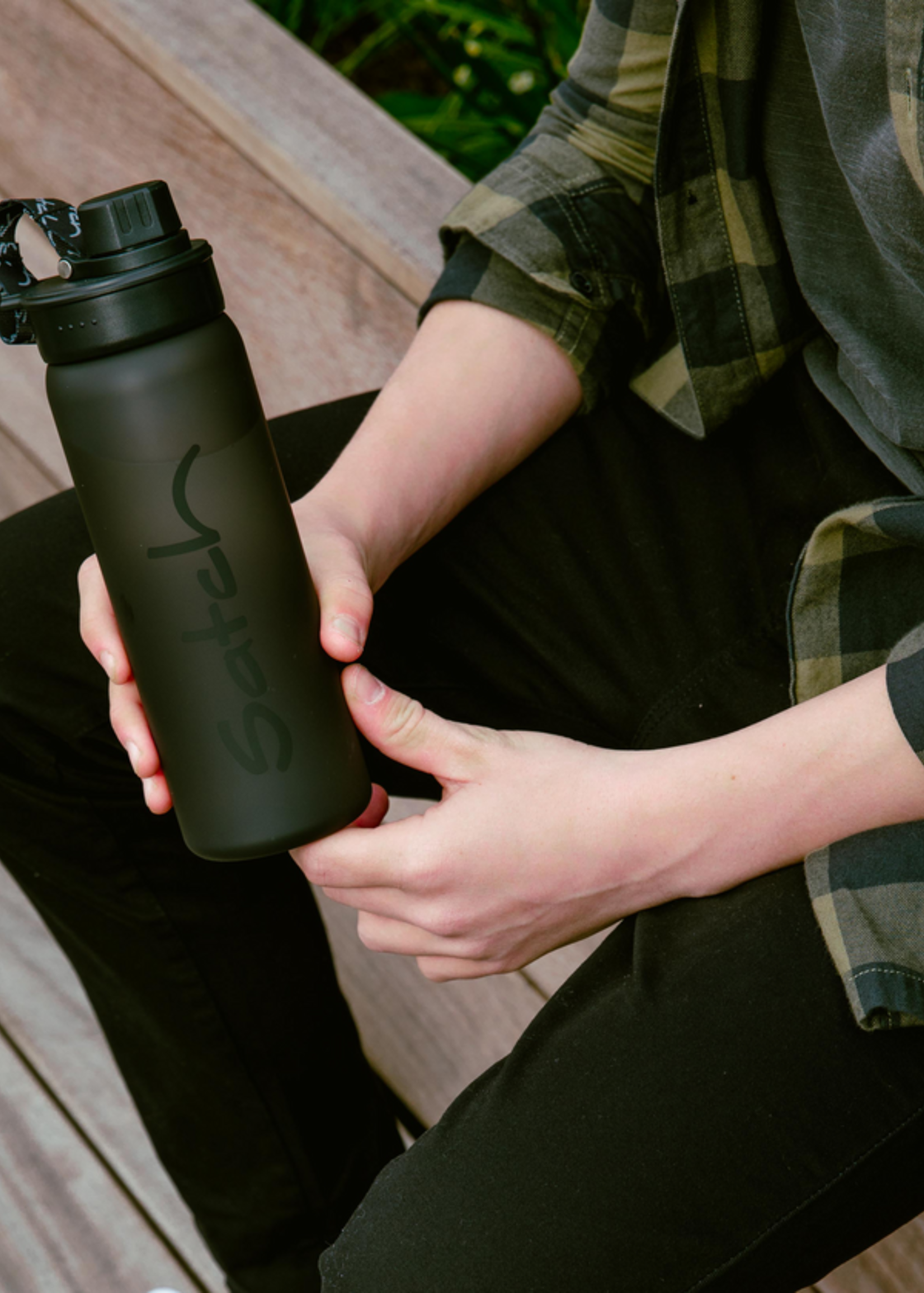 SATCH Sport-Trinkflasche Black Tritan