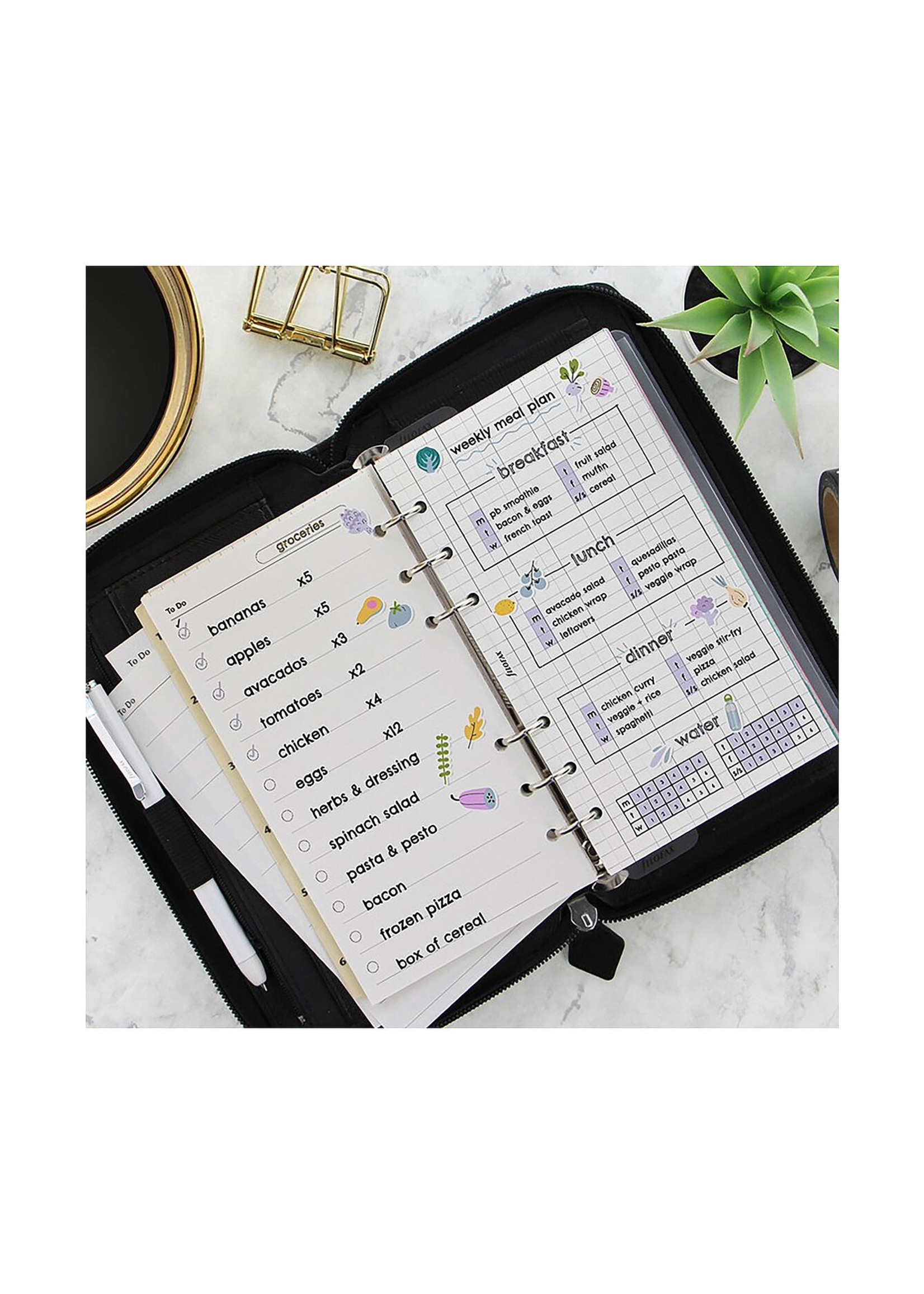 Filofax PER CPT Saffiano Zip Black