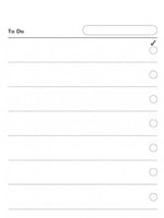 Filofax Einlage Personal, To-Do-Liste