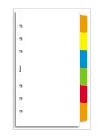 Filofax Trennblätter Personal, 6 Register, farbig