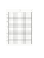 Filofax Einlage A5, Papier kariert 5 mm, weiß