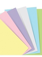 Filofax Einlage Personal, Papier gepunktet, Pastell