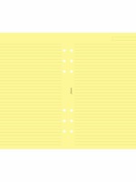 Filofax Einlage A5, Papier liniert, gelb