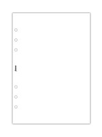 Filofax Einlage A5, Notizpapier blanko, weiß