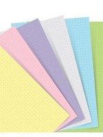 Filofax Einlage A5, Papier gepunktet (Dotted), Pastell