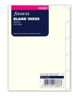 Filofax PKT REGISTER 5er blanco marm.c