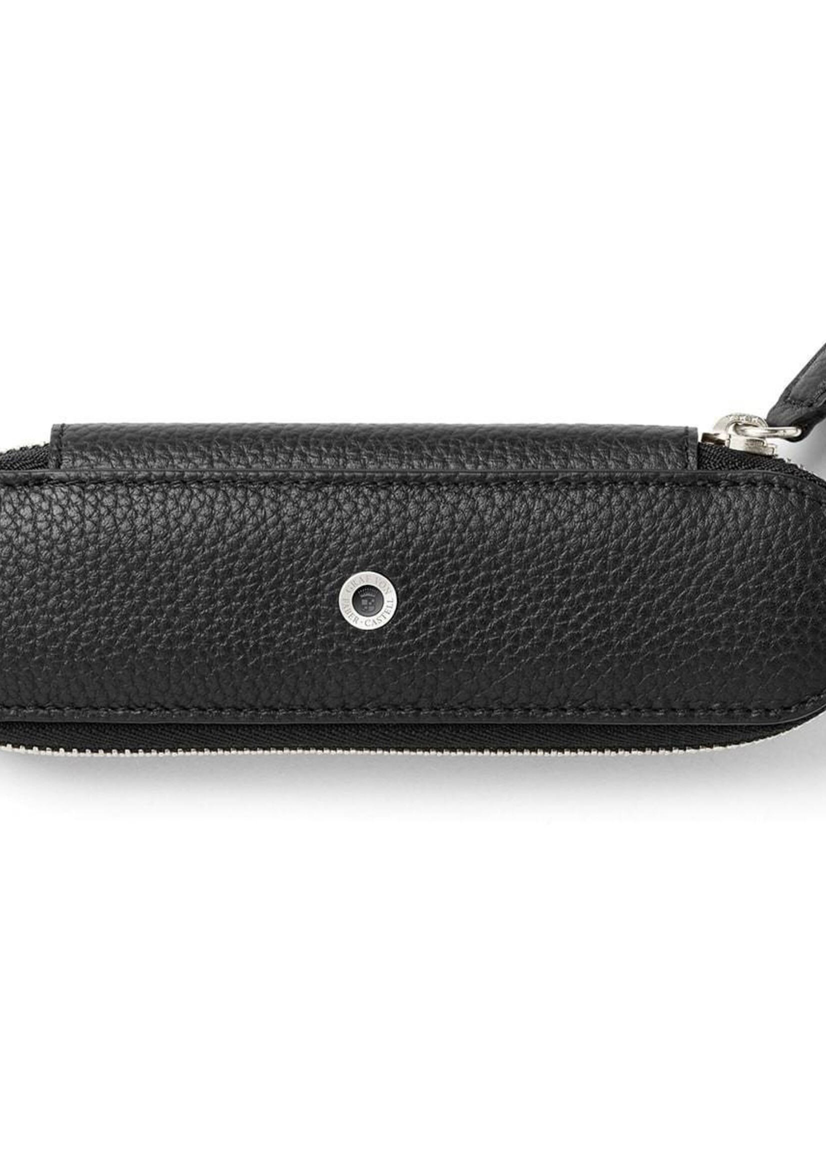 Graf von Faber-Castell Reißverschlussetui für 2 Schreibgeräte Cashmere, Schwarz
