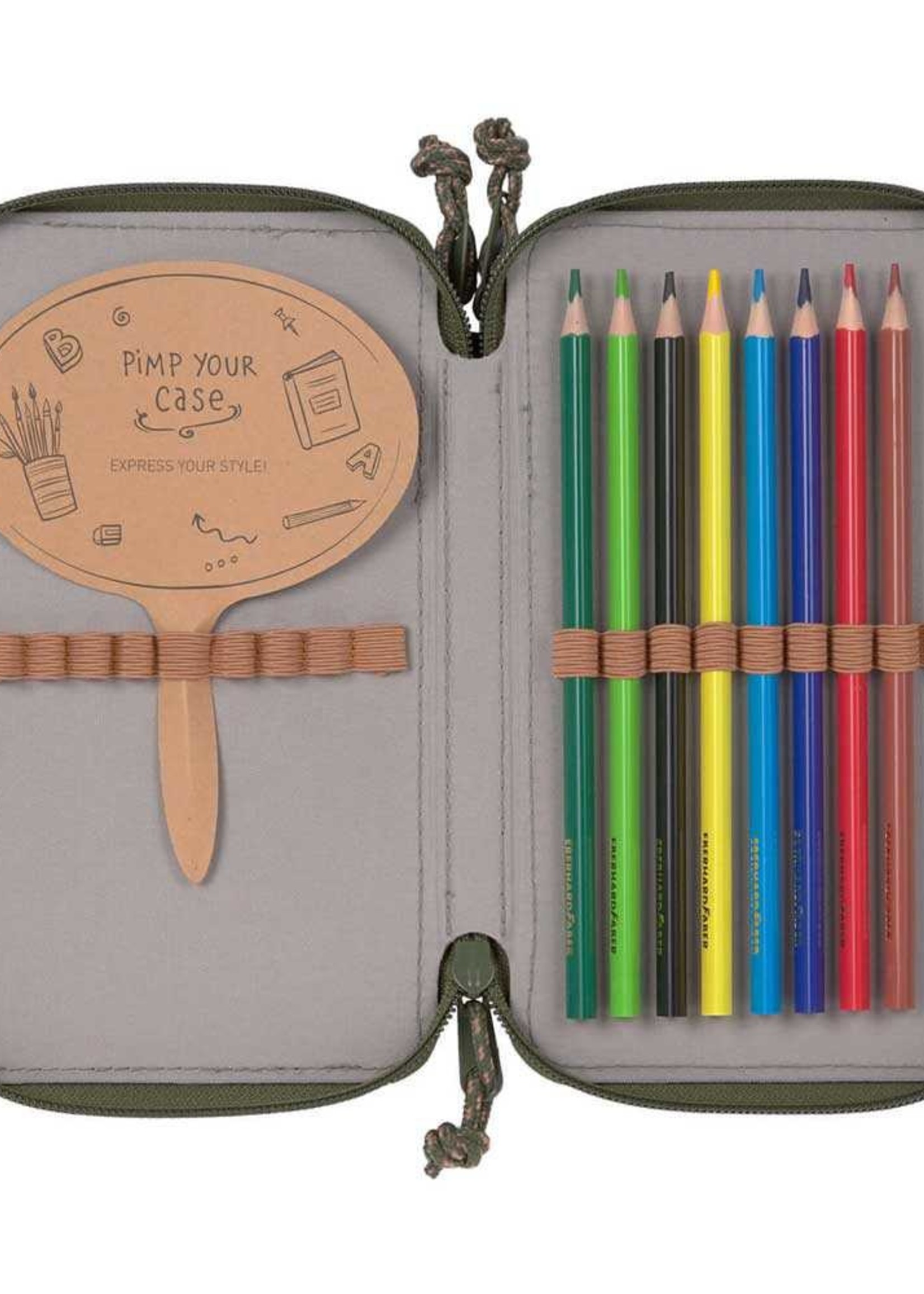 Lässig Fashion School Triple Pencil Case Uniq