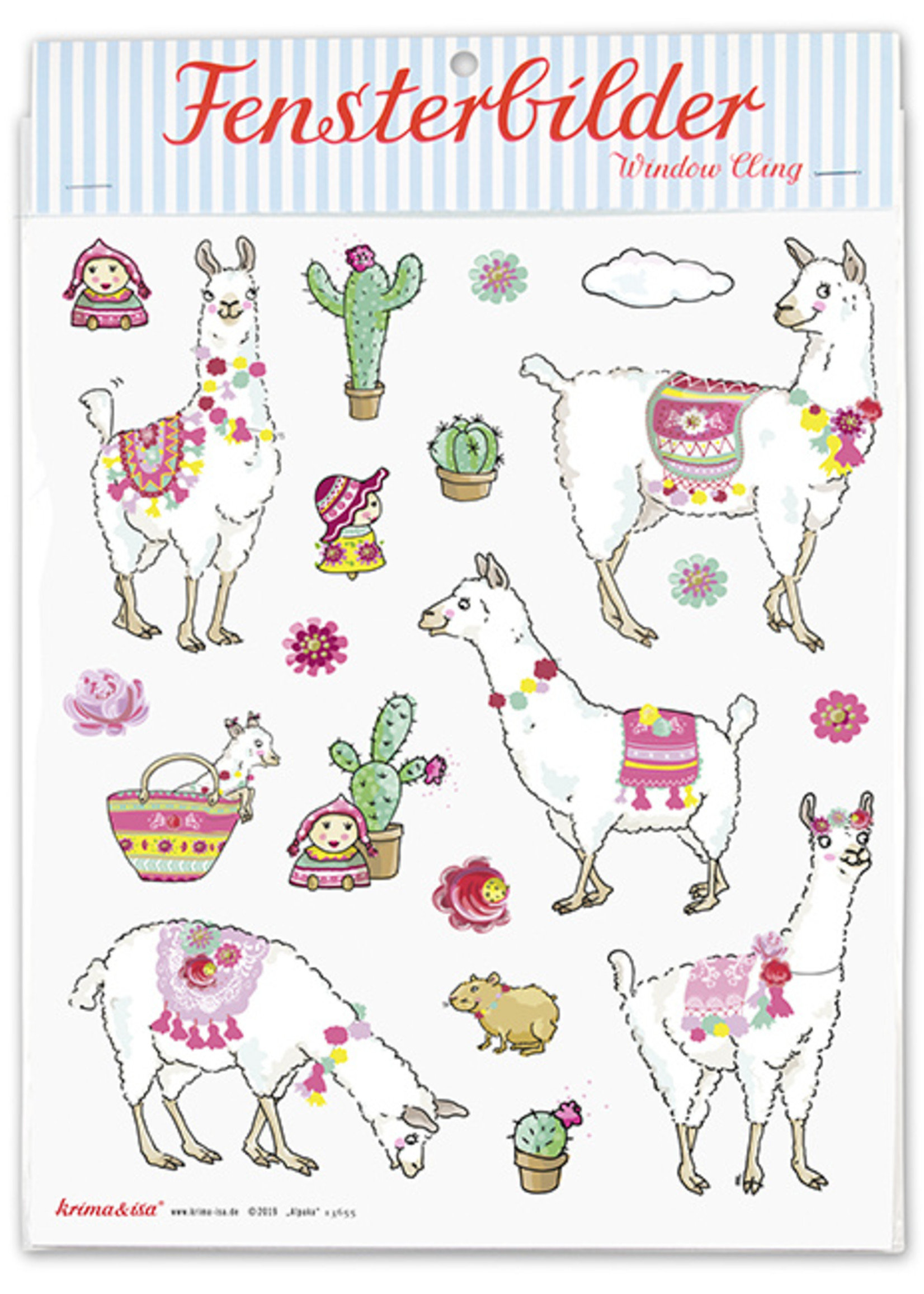 Krima & Isa Fensterbilder Alpaka